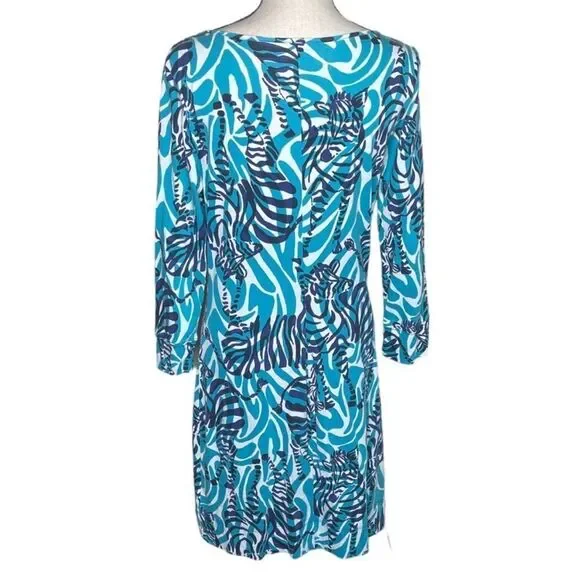 Lilly Pulitzer blue zebra print Marlowe dress xs - Picture 5 of 11